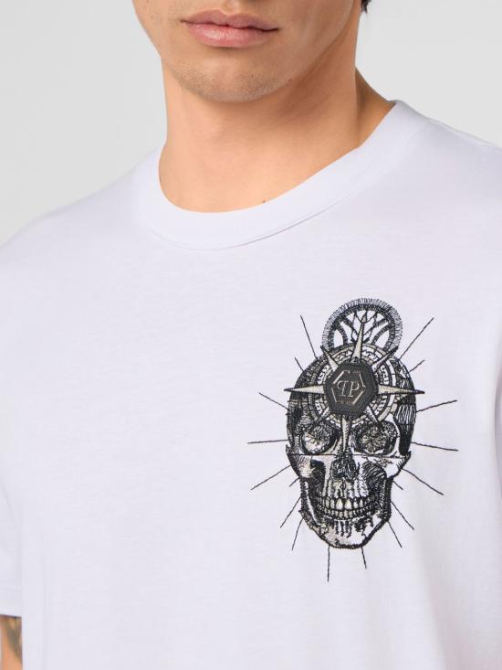 26SS 필립 플레인 반팔 티셔츠 SAFCMTK8816PJY002N 01 White - PHILIPP PLEIN