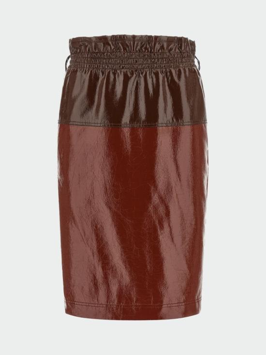26SS 생로랑 미디 스커트 851065Y7J67 2309 Burgundy - SAINT LAURENT