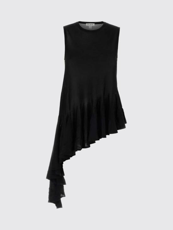 26SS 알라이아 긴팔 티셔츠 AA9H1483K177C 995 Black - ALAIA