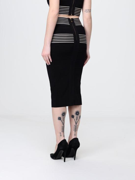 26SS 엘리자베타프랜치 미디 스커트 GK16S61E2 685 Black - ELISABETTA FRANCHI