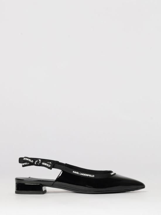 26SS 칼라거펠트 플랫 슈즈 KL40159 1BP Black