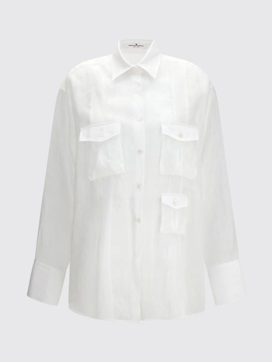 26SS 에르마노 설비노 셔츠 D482K754TUG 10601 White - ERMANNO SCERVINO