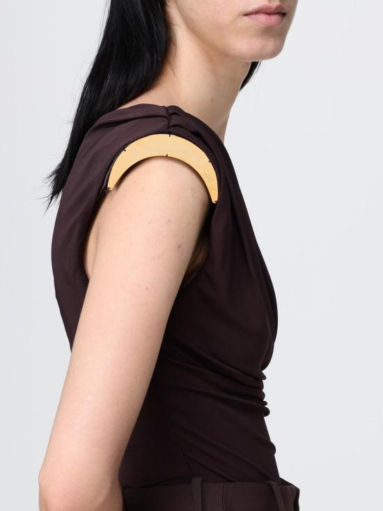 26SS 엘리자베타프랜치 긴팔 티셔츠 BO01361E2 EV9 Cocoa - ELISABETTA FRANCHI