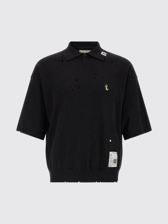 26SS 메종 미하라 야스히로 폴로 티셔츠 J16SW713 Black - MAISON MIHARA YASUHIRO