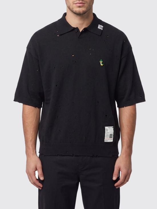 26SS 메종 미하라 야스히로 폴로 티셔츠 J16SW713 Black