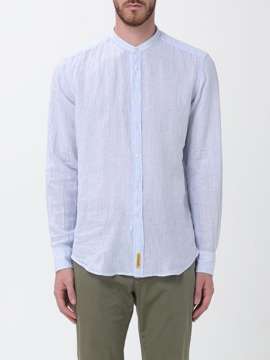 26SS B.D.배기스 긴팔 셔츠 B005B16020 02 Gnawed Blue
