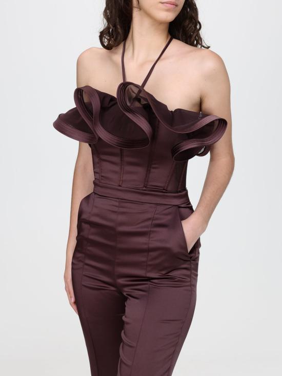 26SS 엘리자베타프랜치 점프수트 TU06562E2 644 Cocoa - ELISABETTA FRANCHI