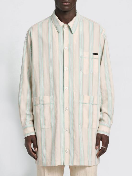 26SS 돌체앤가바나 스트라이프 패브릭 배니티 셔츠 G5OI2TFBMFZ S8051 Striped