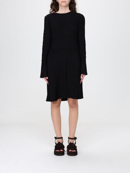 26SS 보스 미디 원피스 50552949 001 Black