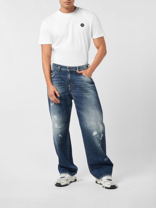 26SS 필립 플레인 데님 팬츠 AAECMDT4237PDE004N 24SM Denim - PHILIPP PLEIN