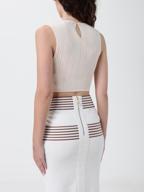 26SS 엘리자베타프랜치 긴팔 티셔츠 TK76S61E2 193 Butter - ELISABETTA FRANCHI