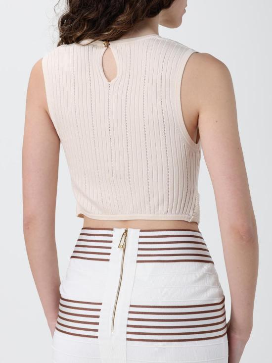 26SS 엘리자베타프랜치 긴팔 티셔츠 TK76S61E2 193 Butter - ELISABETTA FRANCHI