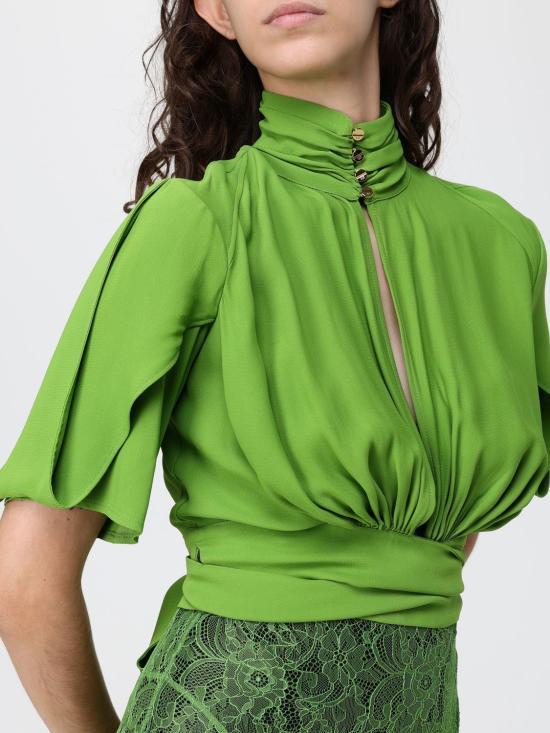 26SS 엘리자베타프랜치 블라우스 CA15862E2 EV3 Green - ELISABETTA FRANCHI