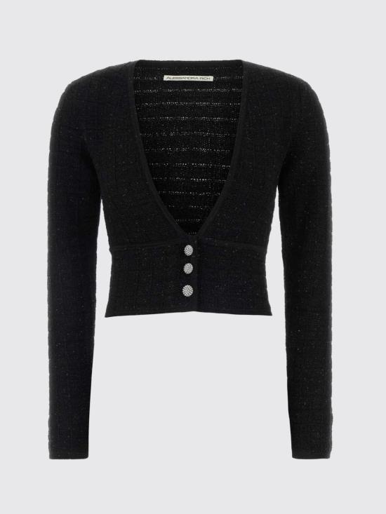 26SS 알레산드라리치 긴팔 티셔츠 FABX4355K4722 7638 Black - ALESSANDRA RICH