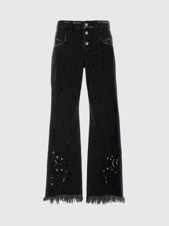 26SS 이자벨마랑 아미아 루즈 플레어 데님 팬츠 PA0698FAD2H01I 01BK Black - ISABEL MARANT