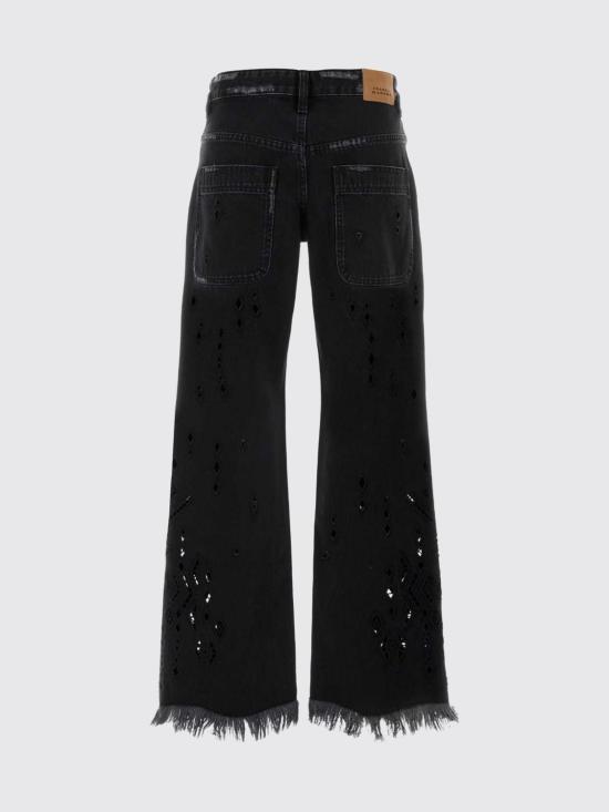 26SS 이자벨마랑 아미아 루즈 플레어 데님 팬츠 PA0698FAD2H01I 01BK Black - ISABEL MARANT