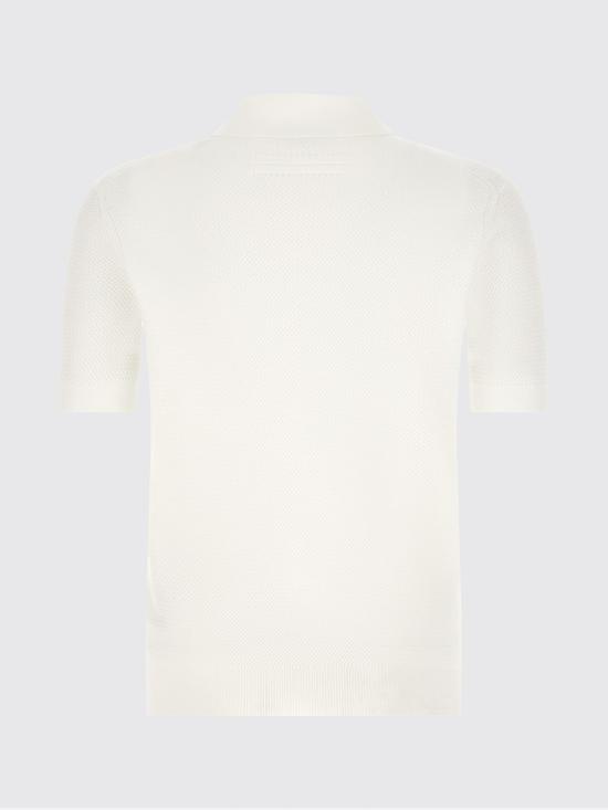 26SS 에르메네질도제냐 폴로 티셔츠 RUHC26A3C31 N01 White - ERMENEGILDO ZEGNA