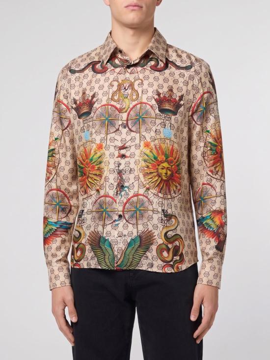 26SS 필립 플레인 긴팔 셔츠 SAFCMRP2550PTE104N 06 Beige