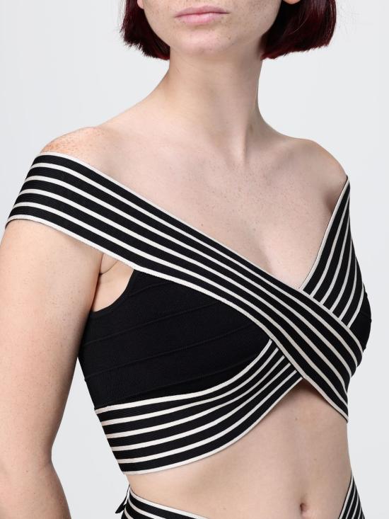 26SS 엘리자베타프랜치 긴팔 티셔츠 TK44S61E2 685 Black - ELISABETTA FRANCHI
