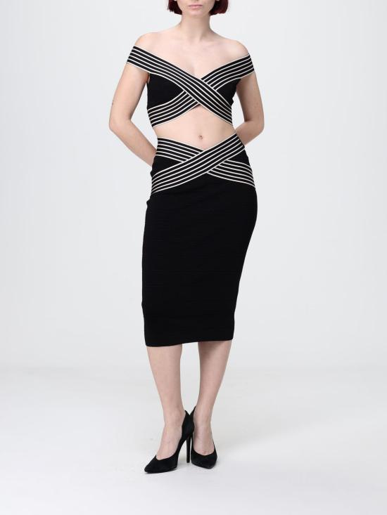 26SS 엘리자베타프랜치 긴팔 티셔츠 TK44S61E2 685 Black - ELISABETTA FRANCHI