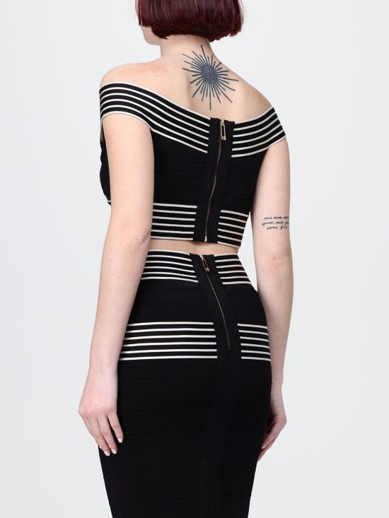 26SS 엘리자베타프랜치 긴팔 티셔츠 TK44S61E2 685 Black - ELISABETTA FRANCHI