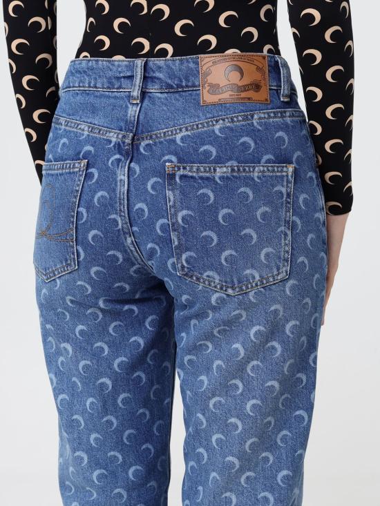 26SS 마린세르 문 스트레이트 데님 진 WPA128BCDEN0002 BL05 Gnawed Blue - MARINE SERRE