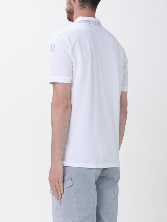 26SS 블라우어 폴로 티셔츠 BLUT02297006801 100 White - BLAUER