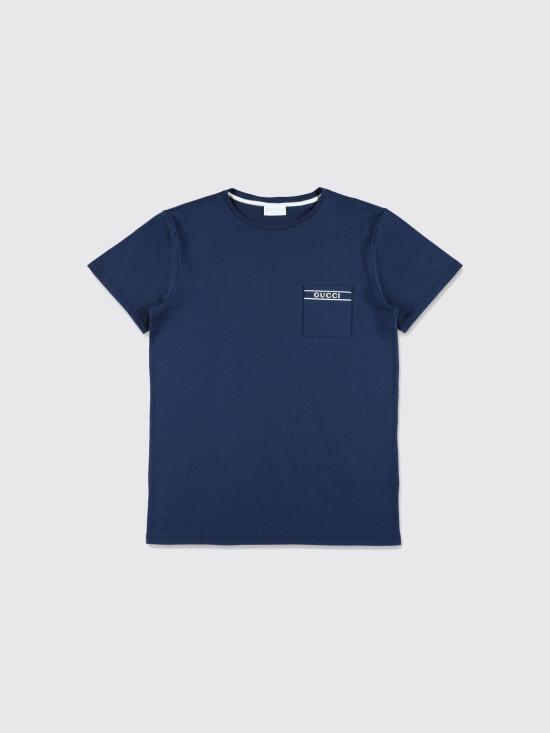 26SS [키즈] 구찌 티셔츠 854328XJHNU 4087 Blue