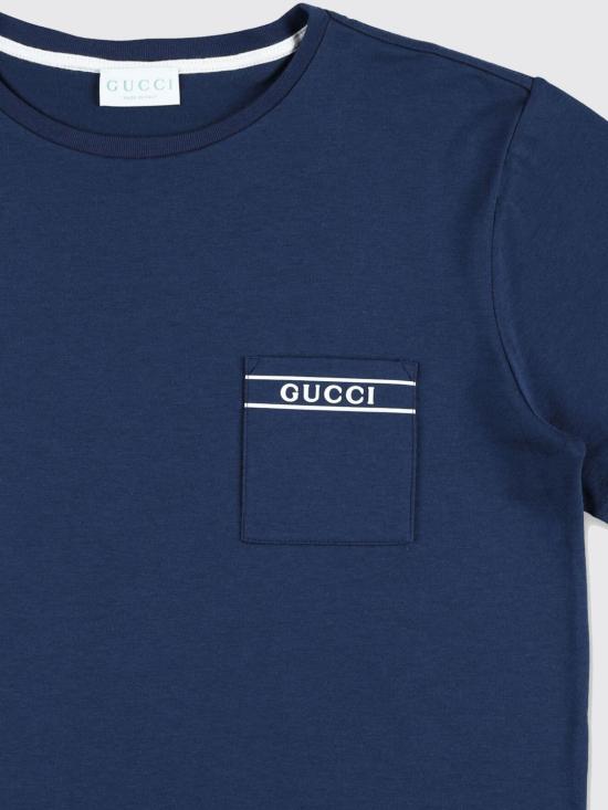 26SS [키즈] 구찌 티셔츠 854328XJHNU 4087 Blue - GUCCI