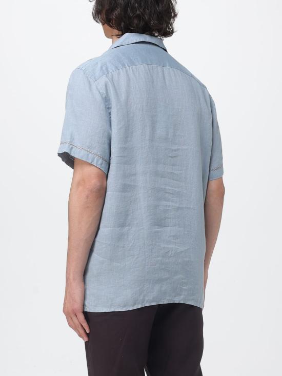 26SS 폴 스미스 반팔 셔츠 M2R695UEV22649 41 Blue 1 - PAUL SMITH