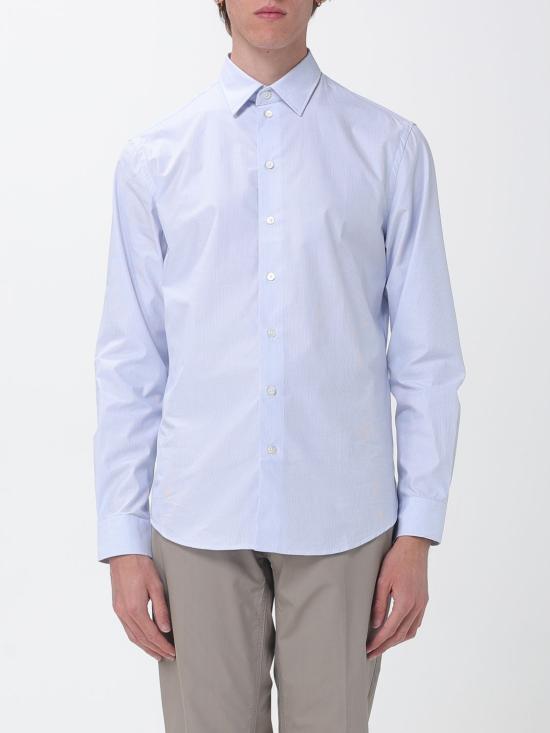 26SS 엠포리오 아르마니 긴팔 셔츠 EM000099TE20522 F9083 Gnawed Blue