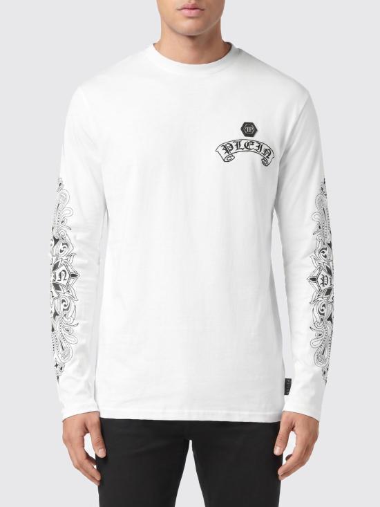 26SS 필립 플레인 긴팔 티셔츠 AAECMTK8690PJY002N 01 White