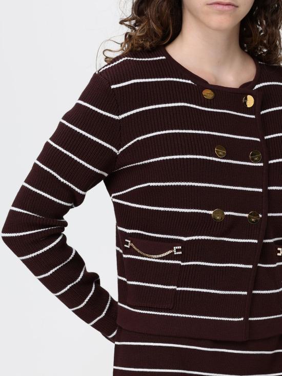 26SS 엘리자베타프랜치 가디건 MK03S62E2 E85 Cocoa - ELISABETTA FRANCHI
