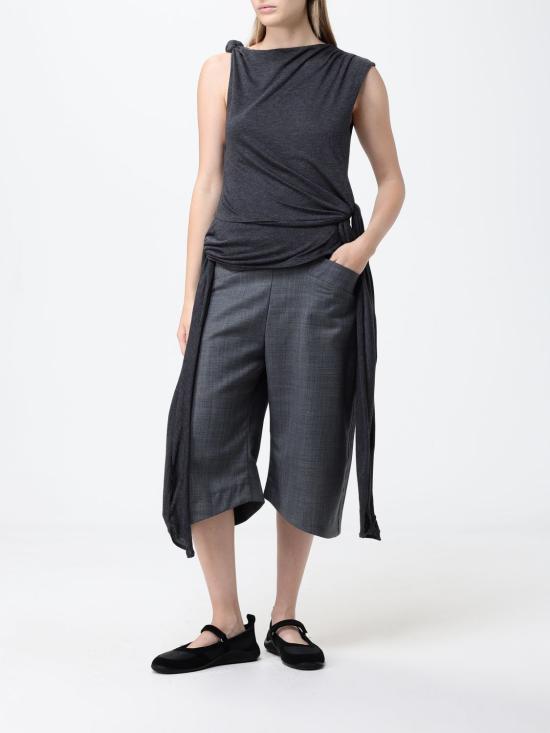 26SS 가니 긴팔 티셔츠 A1040288 252 Grey - GANNI