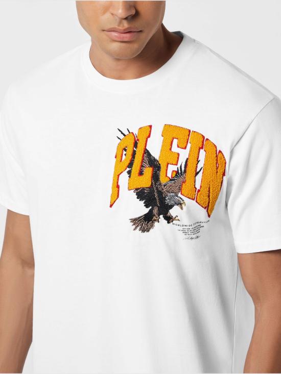 25FW 필립 플레인 반팔 티셔츠 AAECMTK8700PJY002N 01 White - PHILIPP PLEIN