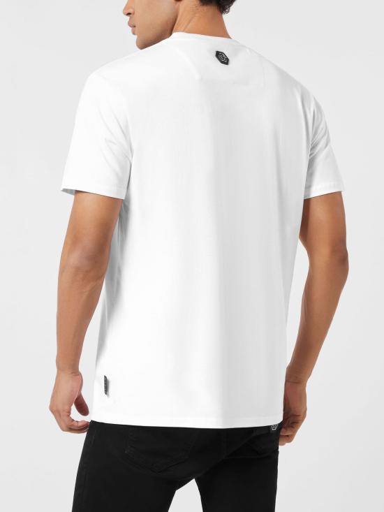 25FW 필립 플레인 반팔 티셔츠 AAECMTK8700PJY002N 01 White - PHILIPP PLEIN