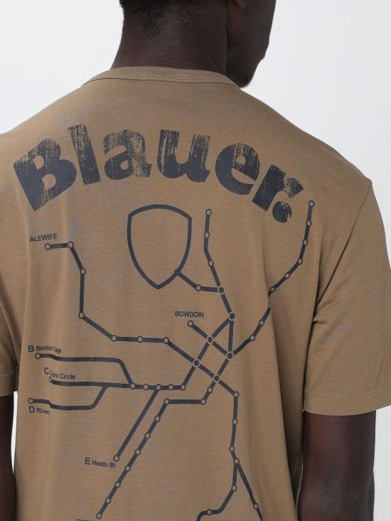 26SS 블라우어 반팔 티셔츠 BLUH02069007439 340 Hazel - BLAUER