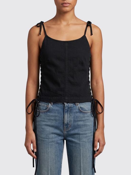 26SS 발렌시아가 긴팔 티셔츠 857301TQP13 1000 Black