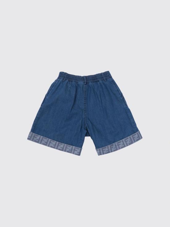 26SS [키즈] 펜디 데님 숏팬츠 JFF400AVWI F0QG0 Blue - FENDI