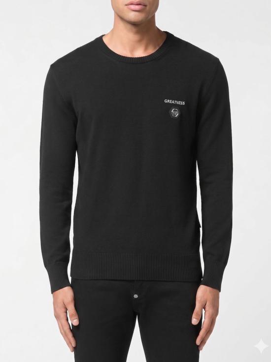 26SS 필립 플레인 스웨터 AAECMKO1537PTE003N 02 Black