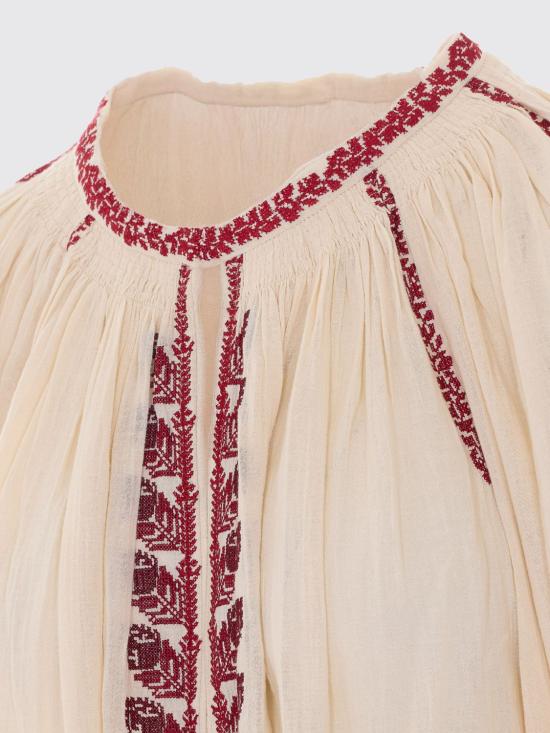 26SS 이자벨마랑에뚜왈 블라우스 HT0841FAD1J16E BERD Beige - ISABEL MARANT ETOILE