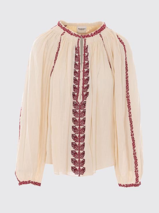 26SS 이자벨마랑에뚜왈 블라우스 HT0841FAD1J16E BERD Beige - ISABEL MARANT ETOILE