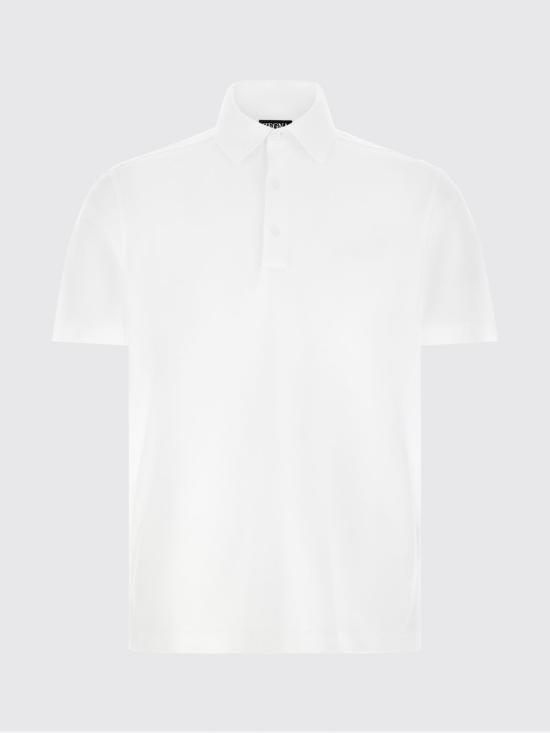 26SS 에르메네질도제냐 폴로 티셔츠 UH348A3H794 100 White - ERMENEGILDO ZEGNA