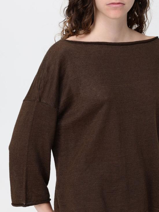 26SS 로베르토 콜리나 스웨터 261FXA39026 08 Brown - ROBERTO COLLINA
