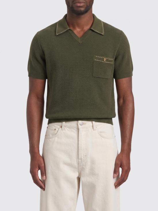 26SS 베르사체 폴로 티셔츠 10240411A17407 1GM10 Olive