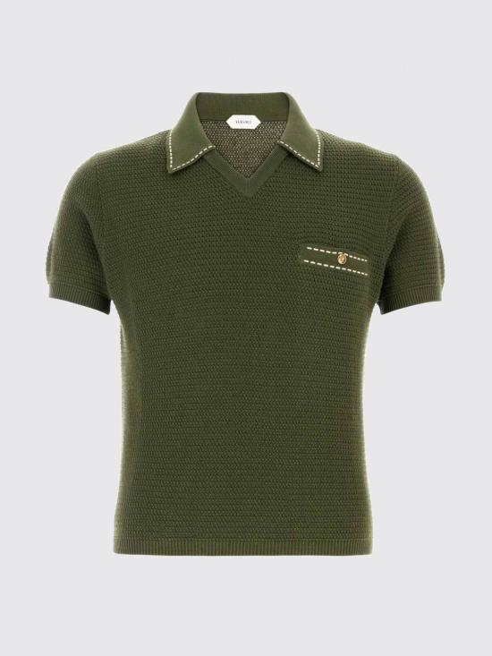 26SS 베르사체 폴로 티셔츠 10240411A17407 1GM10 Olive - VERSACE