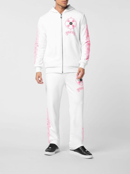 26SS 필립 플레인 후드 티셔츠 AAECMJB3851PJY002N 0187 White - PHILIPP PLEIN