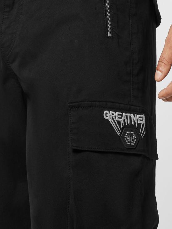 26SS 필립 플레인 트레이닝/조거 팬츠 AAECMRT1630PTE006N 02 Black - PHILIPP PLEIN