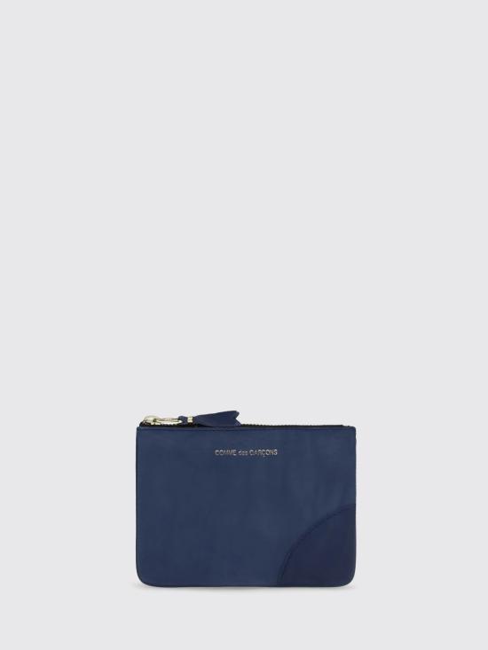 26SS 꼼데가르송 클래식 레더 라인 파우치 SA8100WW 2 Navy