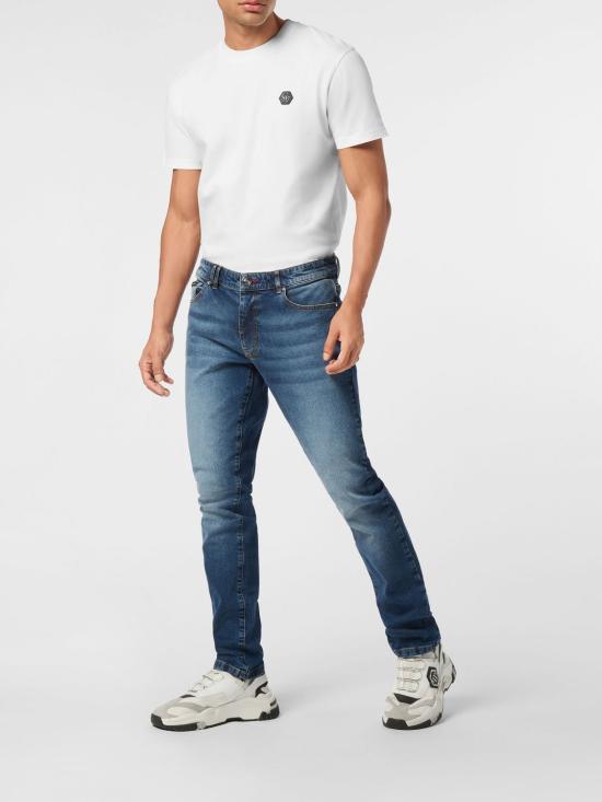 26SS 필립 플레인 데님 팬츠 AAECMDT4215PDE004N 24BR Denim - PHILIPP PLEIN